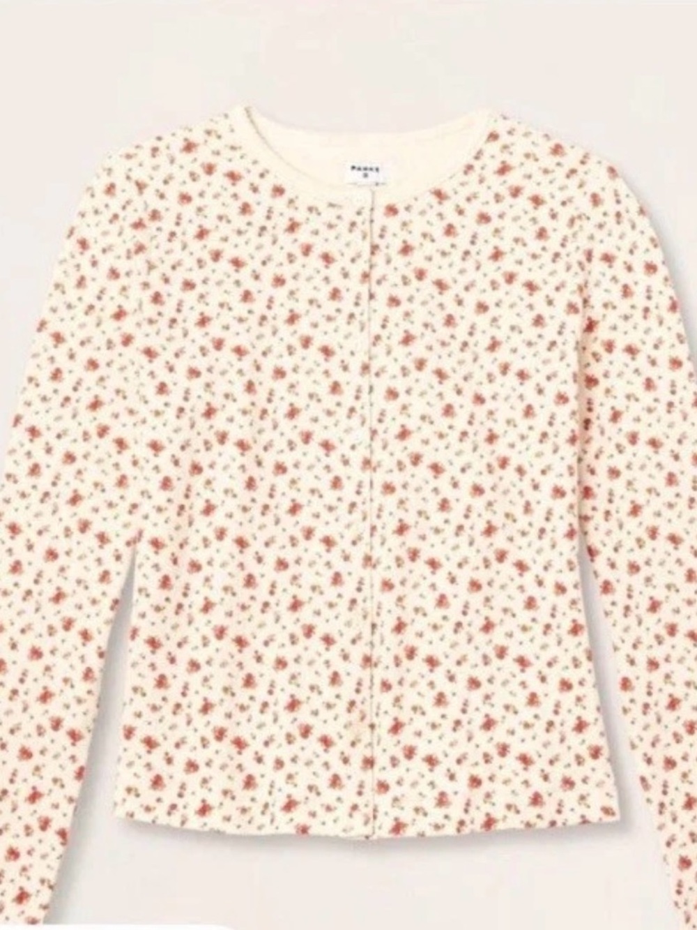 Parke X Target Cardigan Cream Floral Pointelle Women's S NWT VIRAL SOLD OUT